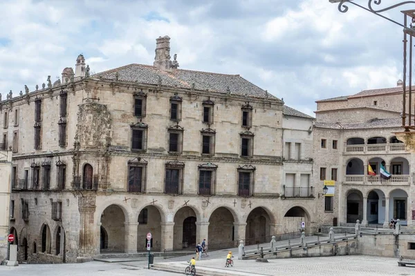 Krásný Záběr Palacio Conquista Španělském Trujillu Jasného Dne — Stock fotografie