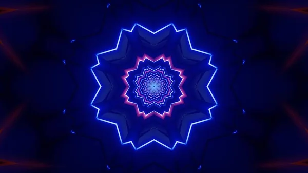 Mavi Turuncu Renkli Serin Bir Yıldızın Boyutlu Görüntüsü — Stok fotoğraf