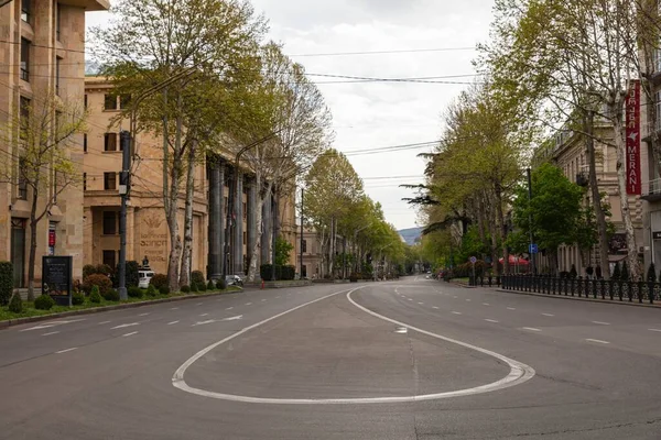 Tbilisi Georgia Abr 2020 Tiflis Permaneció Inusualmente Tranquila Abril Mayo — Foto de Stock