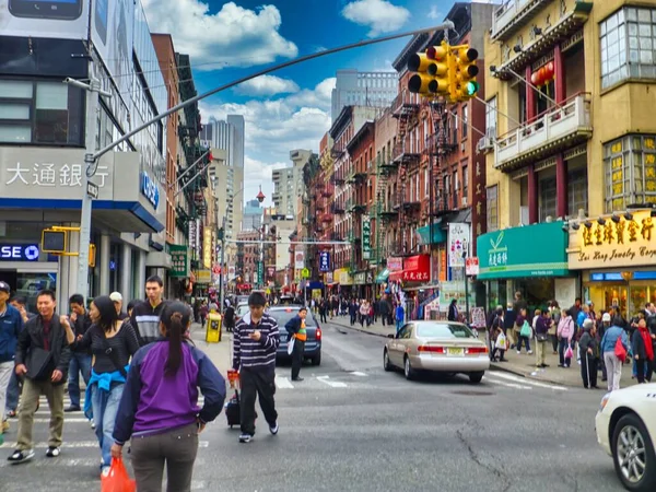 New York Verenigde Staten April 2019 New York Mensen Straat — Stockfoto
