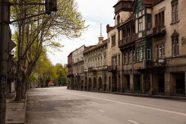 Tbilisi Georgia Apr 2020 Tbilisi Var Ovanligt Tyst April Och — Stockfoto