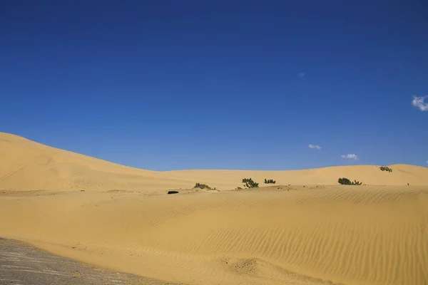 Brown Sand Desert Blue Sky — Stock Photo, Image