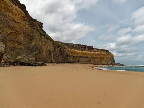 Gibsons Steeps Beach Incrível Seaside Cliffs Com Areia Dourada Longo — Fotografia de Stock