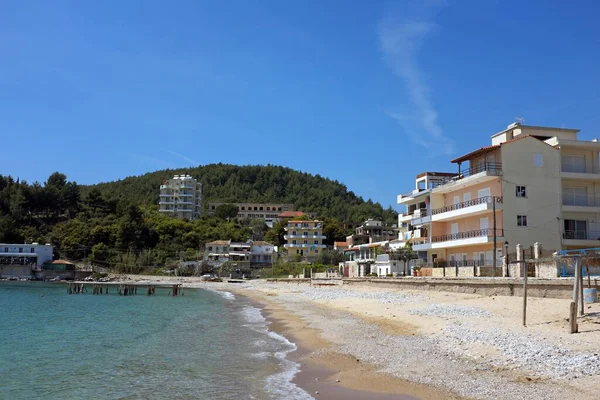 Beau Cliché Pris Sur Côte Sarande Albanie Sur Riviera Albanaise — Photo