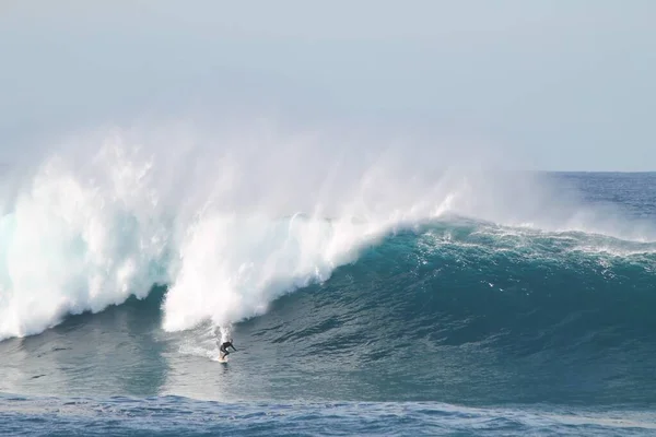 Sydney Rakousko Května 2016 Surfař Obrovské Australské Vlně Tohle Vlečné — Stock fotografie