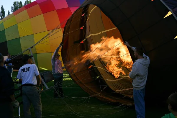 Riverton Wyoming Stany Zjednoczone Lip 2010 Coroczny Festiwal Balonów Ogrzane — Zdjęcie stockowe