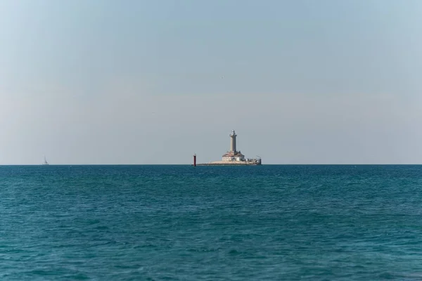 View John Lighthouse Middle Sea — Stock Photo, Image
