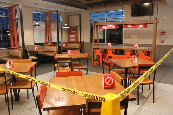 Middletown United States Червня 2020 Burger King Restaurant Dining Room — стокове фото