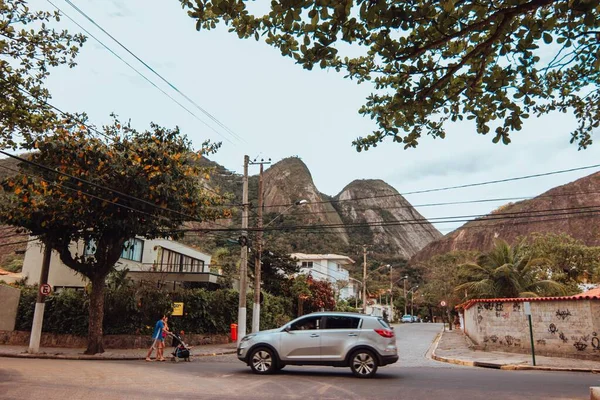 Rio Janeiro Brazil 2020 Július Tájkép Rio Janeiro Környékéről Hegyekkel — Stock Fotó