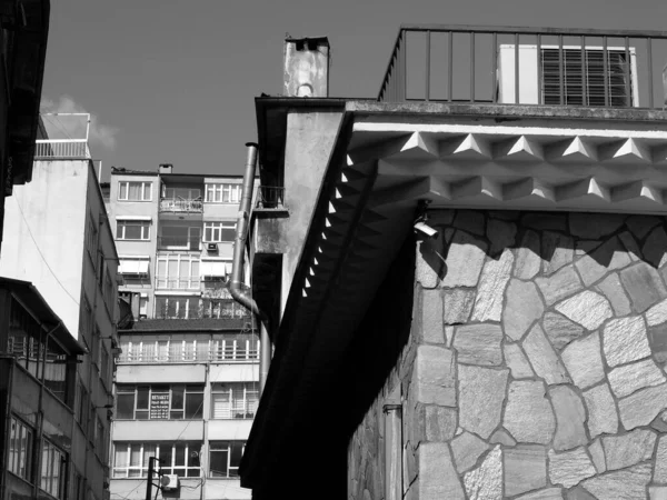 Una Foto Scala Grigi Degli Edifici Nella Città Bursa Turchia — Foto Stock
