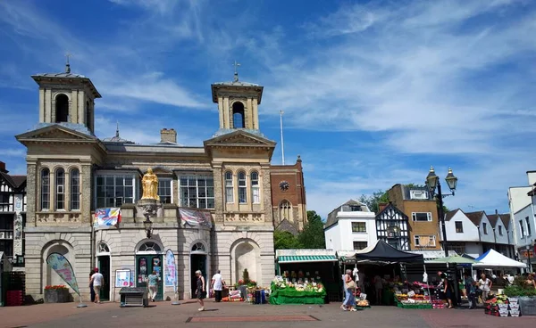 Kingston Thames Royaume Uni Juil 2013 Place Marché Old Town — Photo