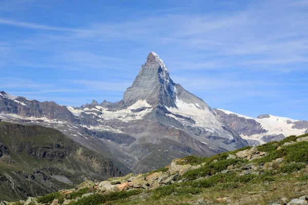 Vacker Bild Ett Berg Matterhorn Zermatt Schweiz — Stockfoto