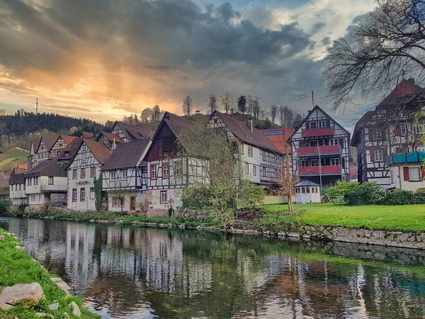 Alsasko Barevné Tradiční Domy Colmaru Francie Evropa — Stock fotografie