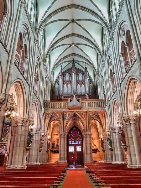 Colmars Gamla Kyrka Alsace Frankrike Europa — Stockfoto