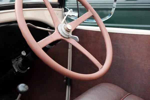 Gros Plan Une Voiture Vintage Cool — Photo