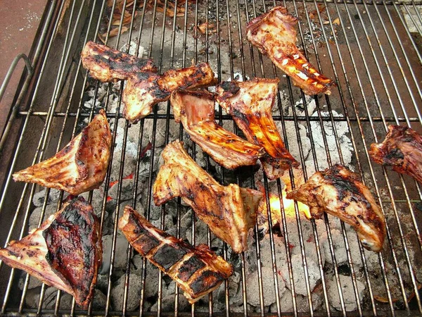 Egy Közeli Kép Finom Barbecue — Stock Fotó