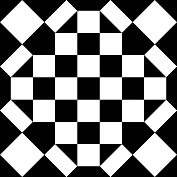 Μια Οπτική Τέχνη Ασπρόμαυρα Αφηρημένα Γεωμετρικά Μοτίβα — Φωτογραφία Αρχείου