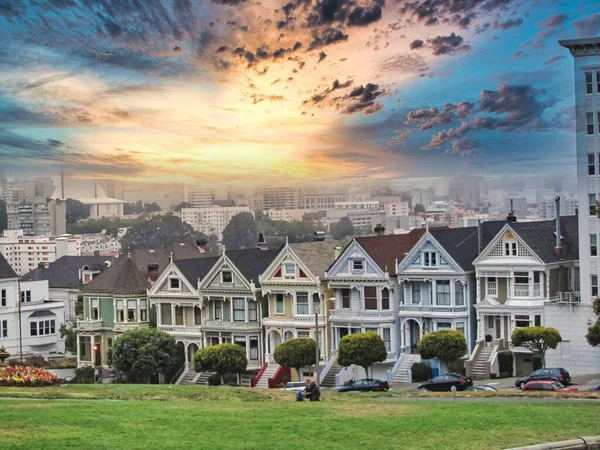 Från San Francisco Byggnader Den Historiska Staden Kalifornien Förenta Staterna — Stockfoto