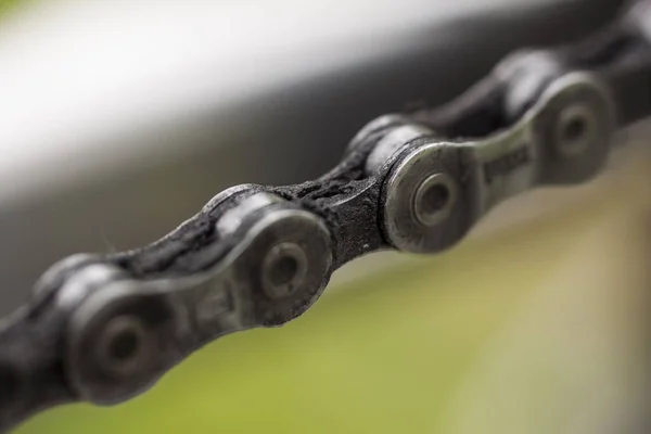 Selective Focus Shot Bike Chain — Stock Photo, Image