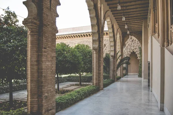 Aljaferia Durante Día Zaragoza Aragón España — Foto de Stock