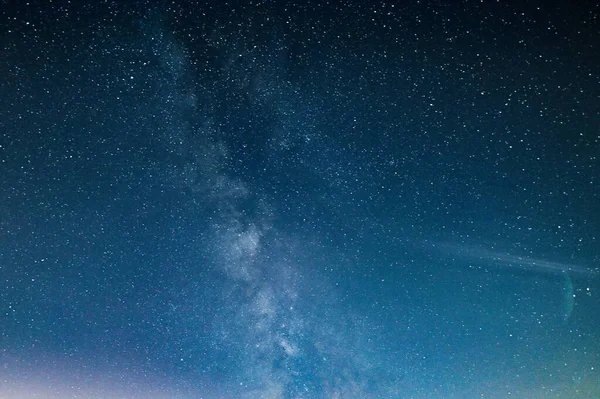 Ένας Όμορφος Γαλάζιος Ουρανός Πολλά Αστέρια Νύχτα — Φωτογραφία Αρχείου
