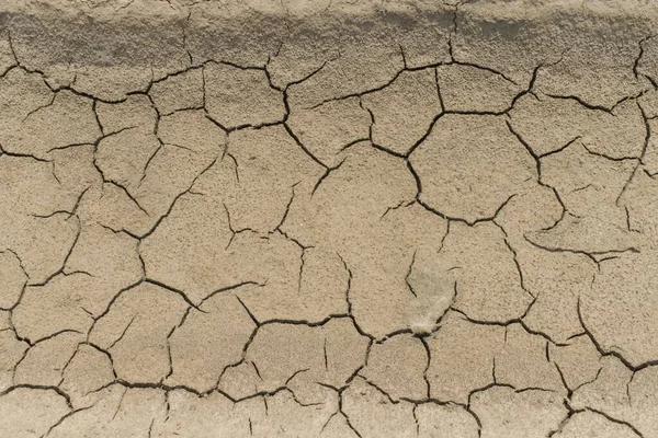 Closeup Shot Dry Cracked Land Texture — Stock Photo, Image