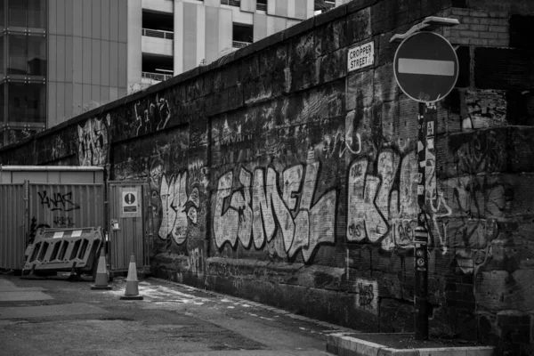 Liverpool Vereinigtes Königreich Juni 2019 Graffiti Bild Liverpool Aufgenommen — Stockfoto