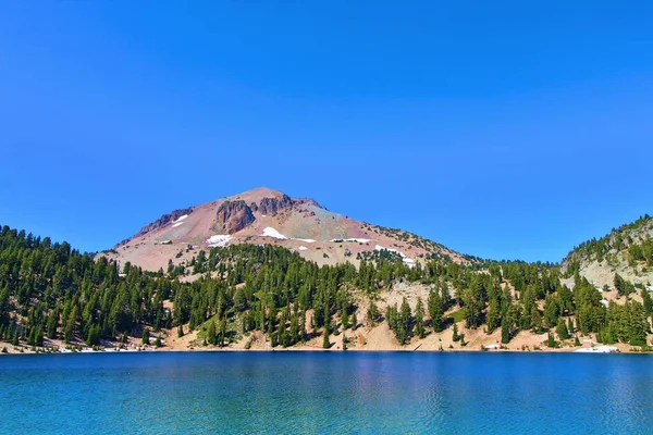 Den Vackra Utsikten Över Sjön Helen Lassen Vulkaniska Nationalpark Usa — Stockfoto
