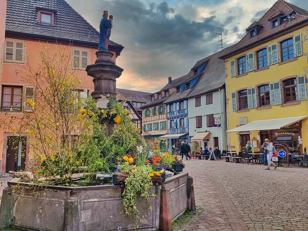 Alsace Colorful Traditional Houses Colmar France Europe — Stock Photo, Image