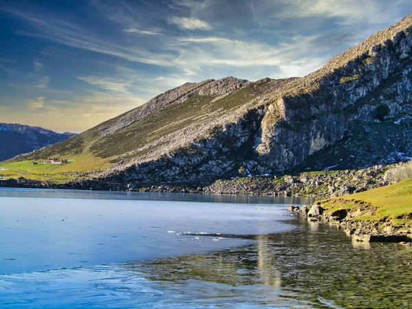 Asturien Die Seen Von Covadonga Picos Europa Nationalpark Spanien — Stockfoto