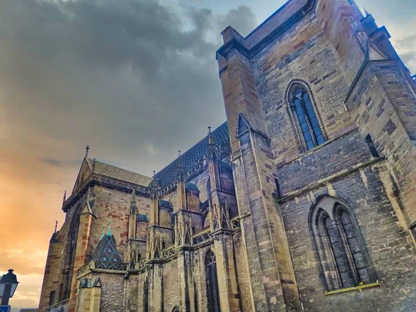 Alte Kirche Von Colmar Elsass Frankreich Europa — Stockfoto