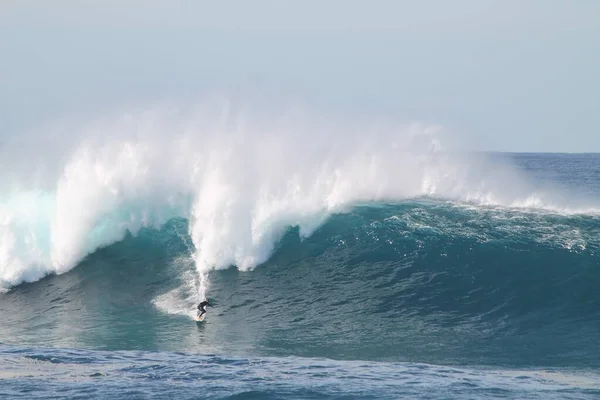 Sydney Austrália Maio 2016 Surfista Uma Enorme Onda Australiana Isto — Fotografia de Stock