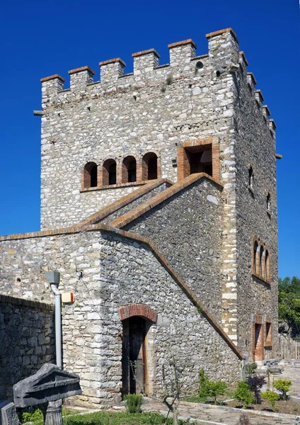 Piękne Ujęcie Weneckiego Zamku Miejscu Archeologicznym Butrint Albanii Odrestaurowanego Przez — Zdjęcie stockowe