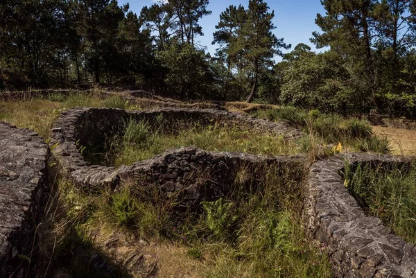 Las Ruinas Celtas Borneiros Castro Galicia España — Foto de Stock