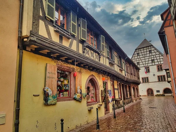 Alsasko Barevné Tradiční Domy Colmaru Francie Evropa — Stock fotografie
