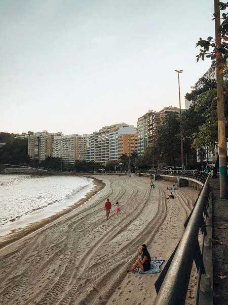 Rio Janeiro Brazil Július 2020 Gyönyörű Táj Felvétel Strandról Rio — Stock Fotó