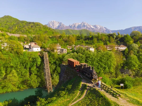 Lokomotiva Jablanica Bosna Hercegovina — Stock fotografie