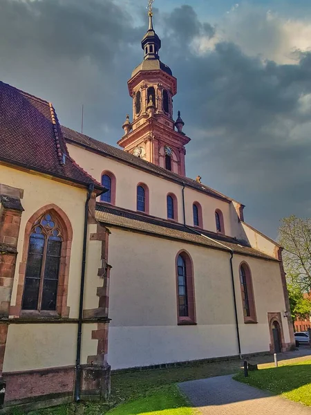 Colmars Gamla Kyrka Alsace Frankrike Europa — Stockfoto