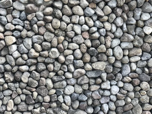 Eine Nahaufnahme Von Runden Grauen Stein Textuellen Details — Stockfoto