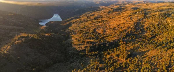 Vista Aérea Del Paisaje Parque Nacional España Drone Foto — Foto de Stock