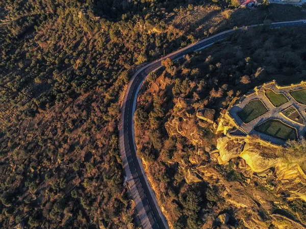 공중에서 스페인 공원의 Drone Photo — 스톡 사진