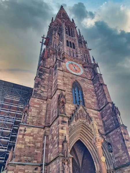 Historiska Kyrkan Byn Frankrike Nära Tyskland Europa — Stockfoto