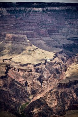 A beautiful scenery of a canyon landscape in Grand Canyon National Park, Arizona - USA clipart