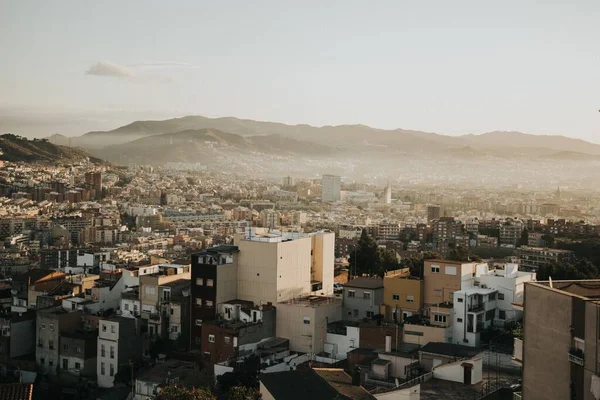 Вид Воздуха Красивый Город Барселона Испании — стоковое фото