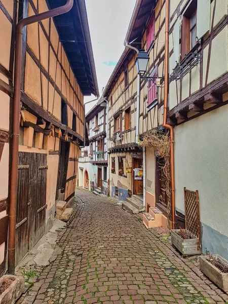 Vista Las Casas Tradicionales Alsacia Francia Europa — Foto de Stock