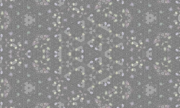 Dark Gray Kaleidoscope Patterned Background Wallpapers — Stock Photo, Image