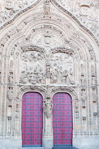 Salamanca España Nov 2011 Puerta Entrada Catedral Nueva Salamanca Castilla — Foto de Stock