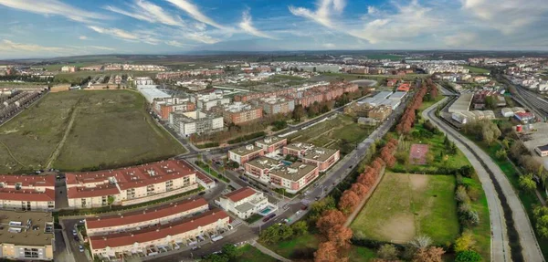 Mérida Vista Aérea Ciudad Extremadura España Drone Foto —  Fotos de Stock