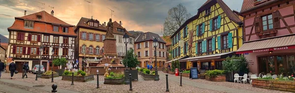 Vista Las Casas Tradicionales Alsacia Francia Europa — Foto de Stock