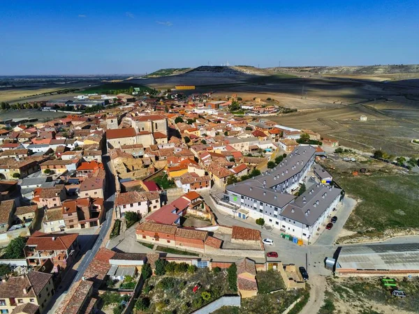 Vue Aérienne Dans Château Palencia Espagne Photo Drone — Photo